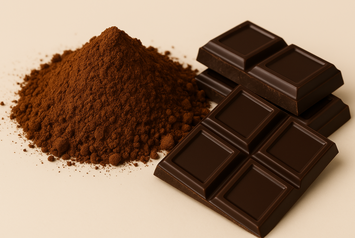 پودر کاکائو بهتر است یا شکلات تلخ؟