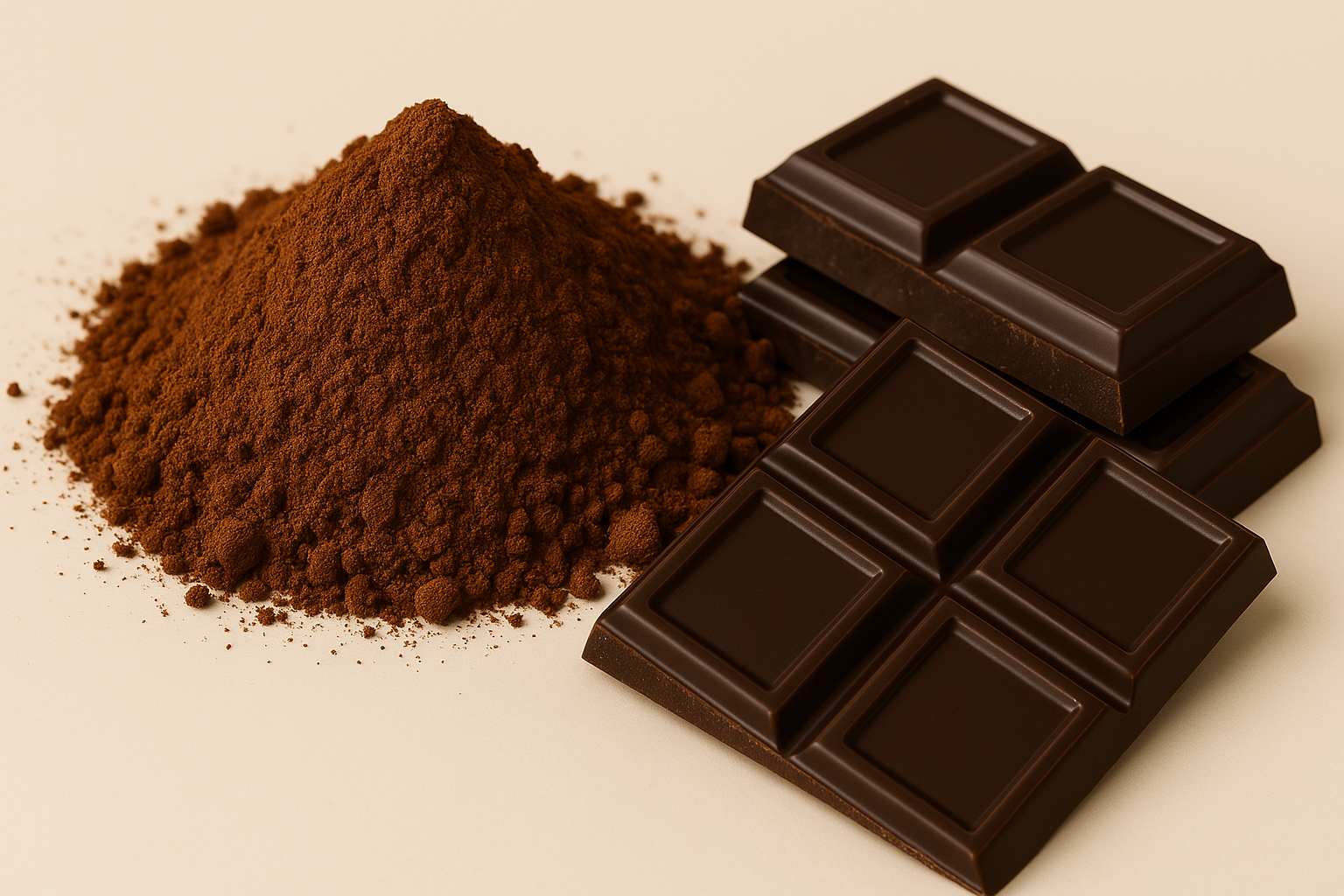 پودر کاکائو بهتر است یا شکلات تلخ؟