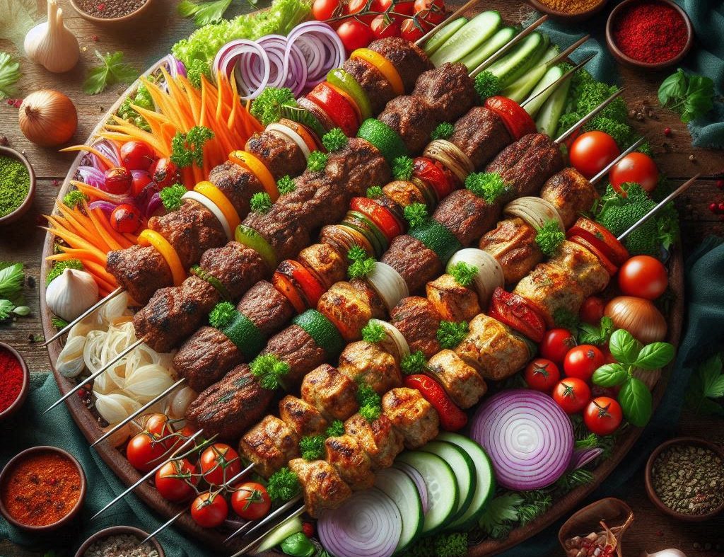 فرق کباب بختیاری و قفقازی